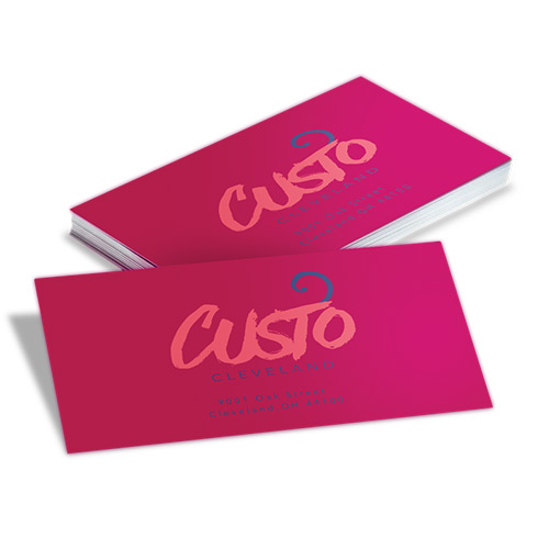 Velvet suede business cards